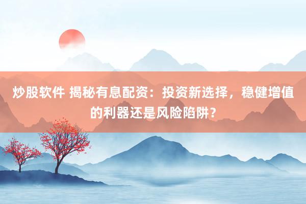 炒股软件 揭秘有息配资：投资新选择，稳健增值的利器还是风险陷阱？