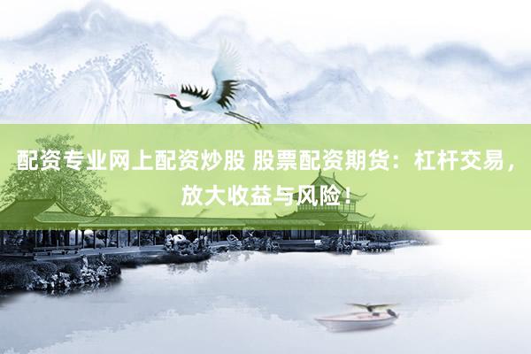 配资专业网上配资炒股 股票配资期货:杠杆交易,放大收益与风险!