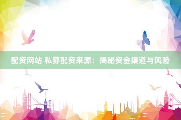 配资网站 私募配资来源：揭秘资金渠道与风险